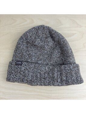 Coal Headwear Winter Beanie Hat The Rowan Brown Lambswool Blend Ribbed Cuff